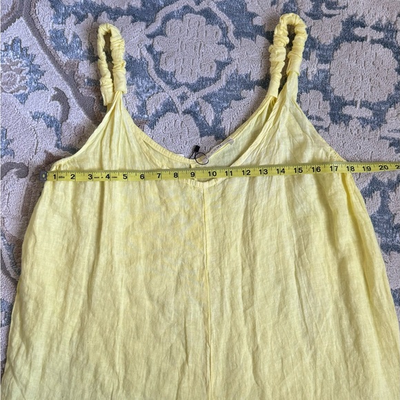 NWT Super cool jumpsuit/romper lemon yellow color Spanish brand size M - Picture 5 of 8
